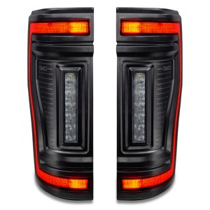 Ford F-250 LED Tail Lights - Rear - ORACLE Lighting - Flush Mount, Black Series - Black - `17-`22